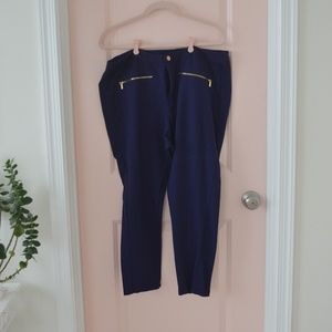 Worn Once! Navy Blue IMAN Leggings